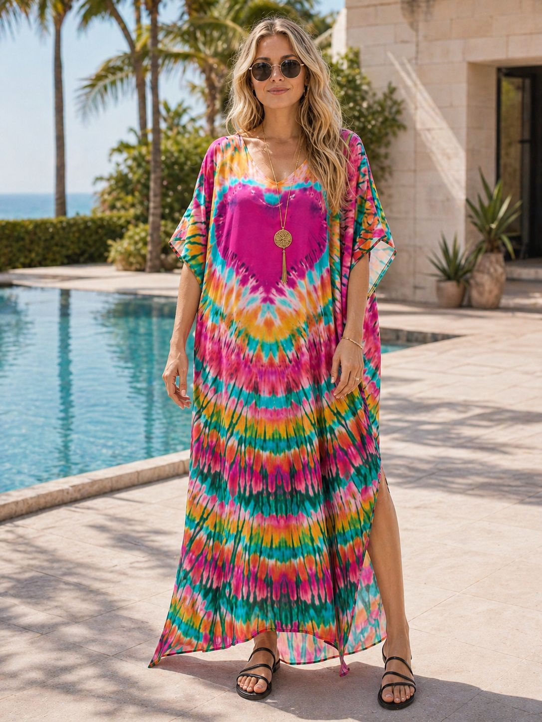 Women's Plus Size Moroccan Pri - Cover Up Kaftan recension och pris