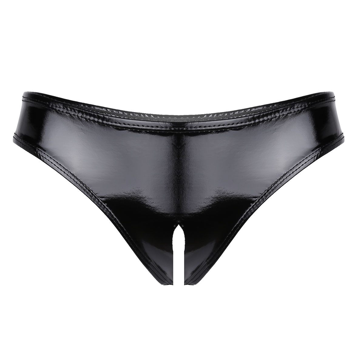 Womens Patent Leather Lingerie - Bralette Triangle Set recension och pris