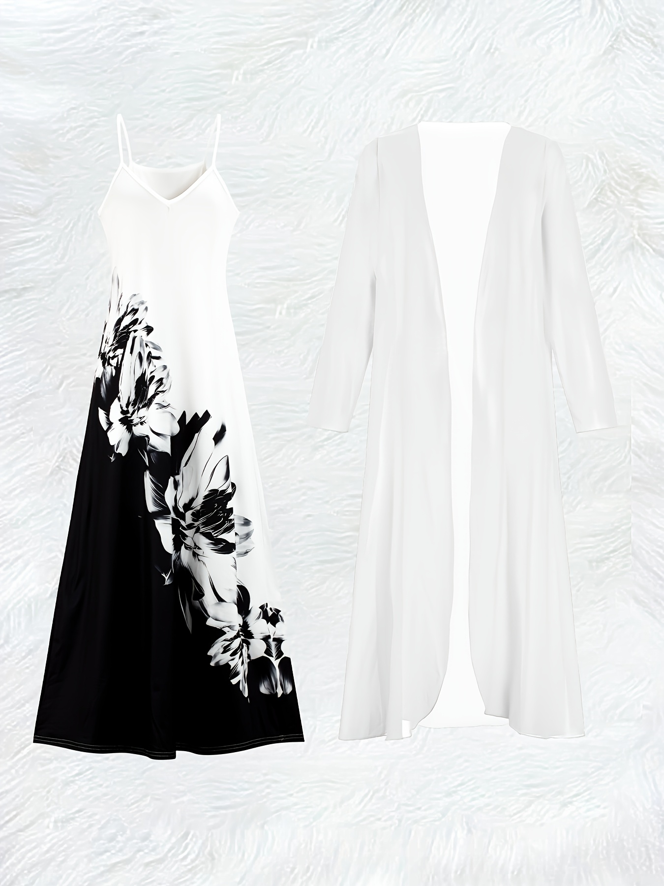 Casual Black and White Floral  - Romper Floral Print recension och pris